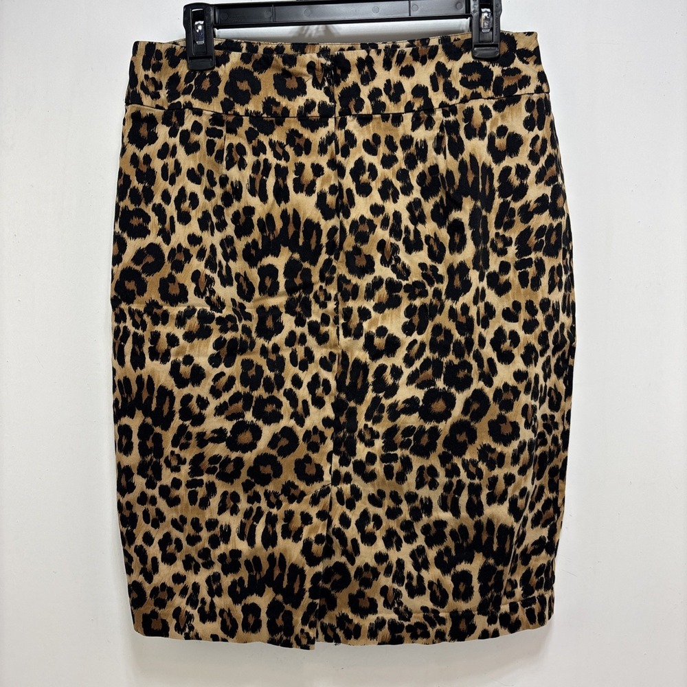 Charter Club Womens Leopard Print Knee Length Pencil Skirt Size 12 Mobwife Y2K - Picture 4 of 9